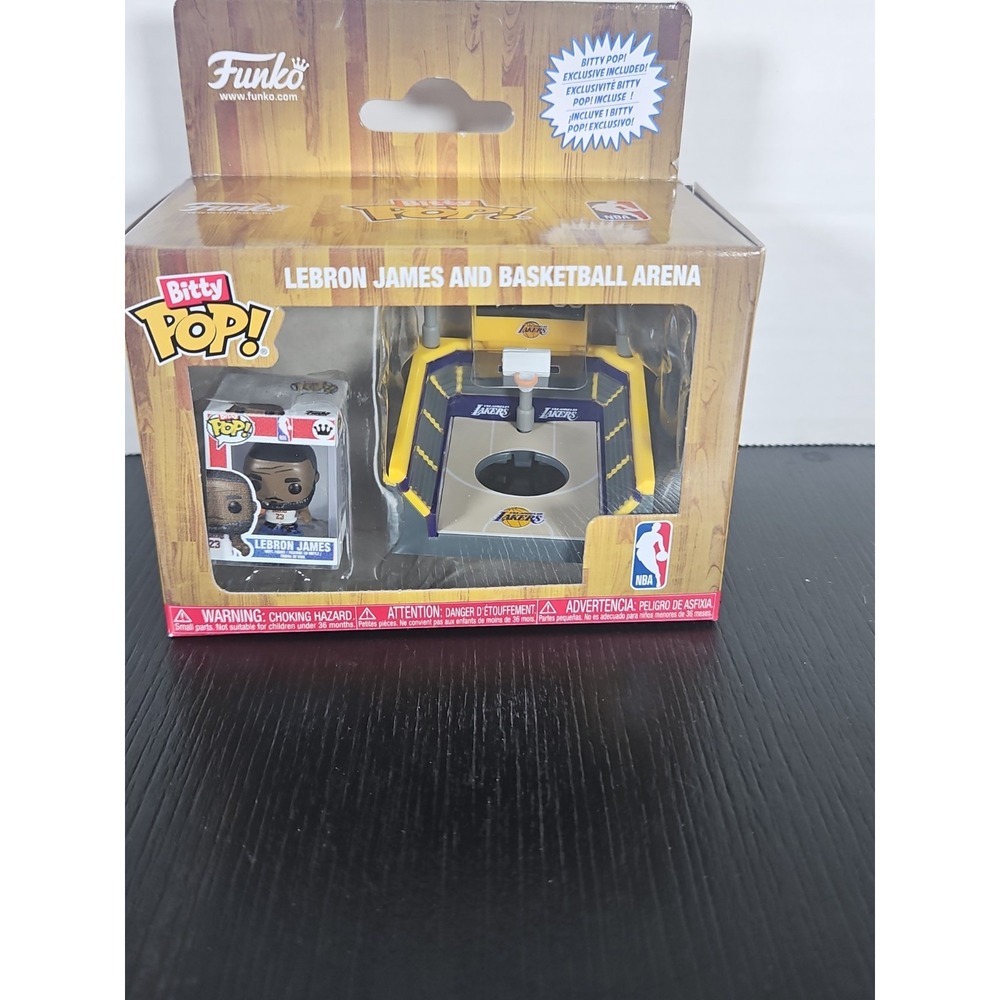Funko Bitty POP! LeBron James and LA Lakers Basketball Arena Brand New In Box